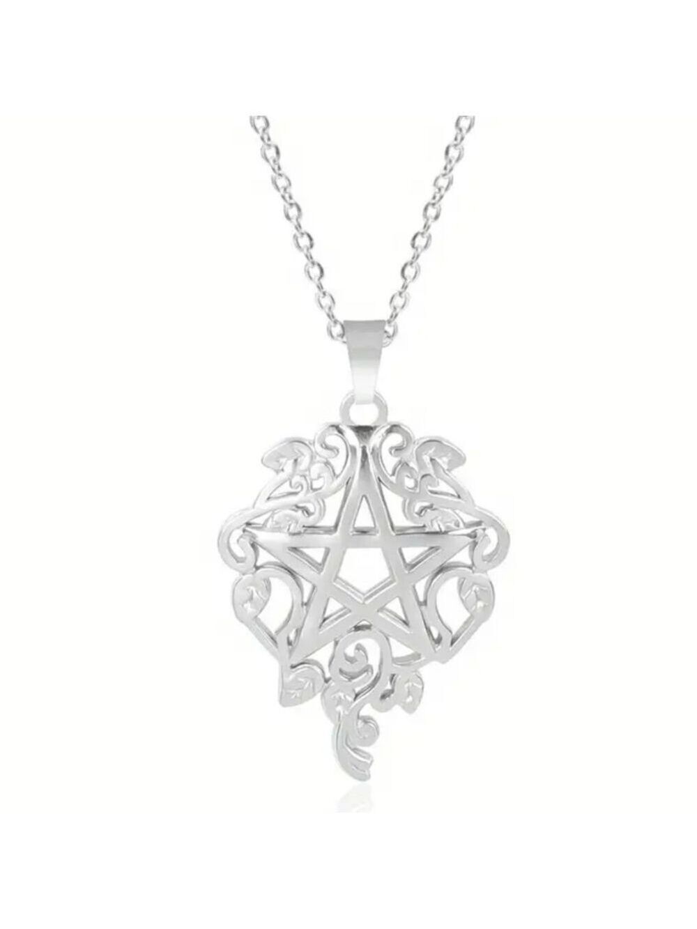 ❤️ 2/$20 NWT Stainless Steel Gothic Grunge Y2k Alt Star Dainty Necklace